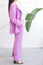 Relaxed Tailored Blazer - Orchid