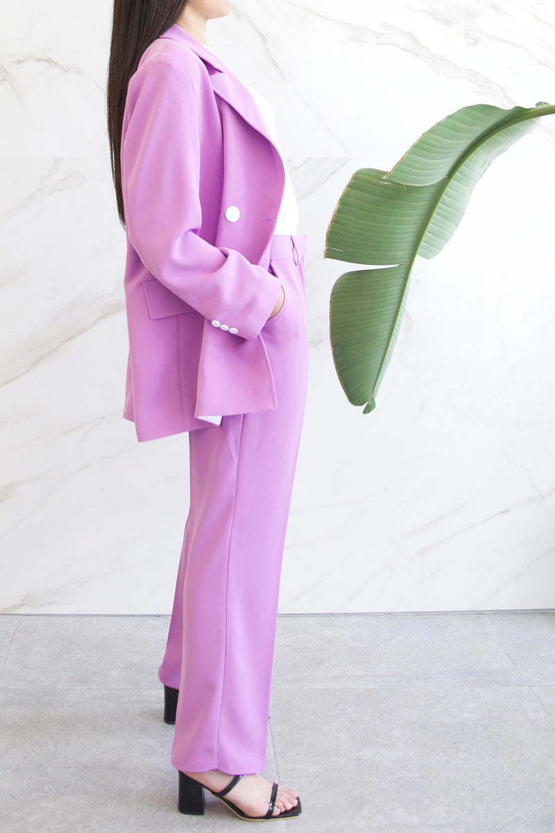 Relaxed Tailored Blazer - Orchid