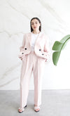 Relaxed Tailored Blazer - Nude