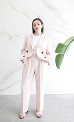 Relaxed Tailored Blazer - Nude