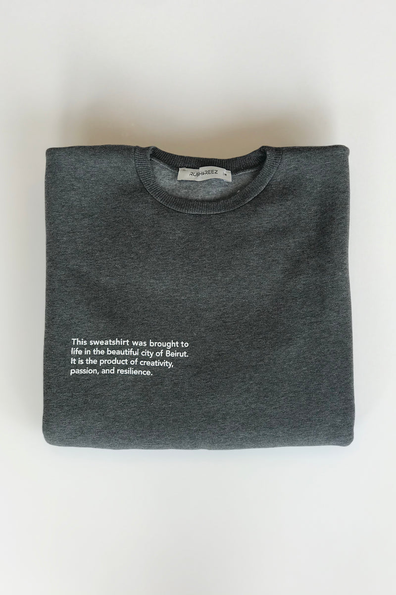 Charcoal Statement Sweatshirt