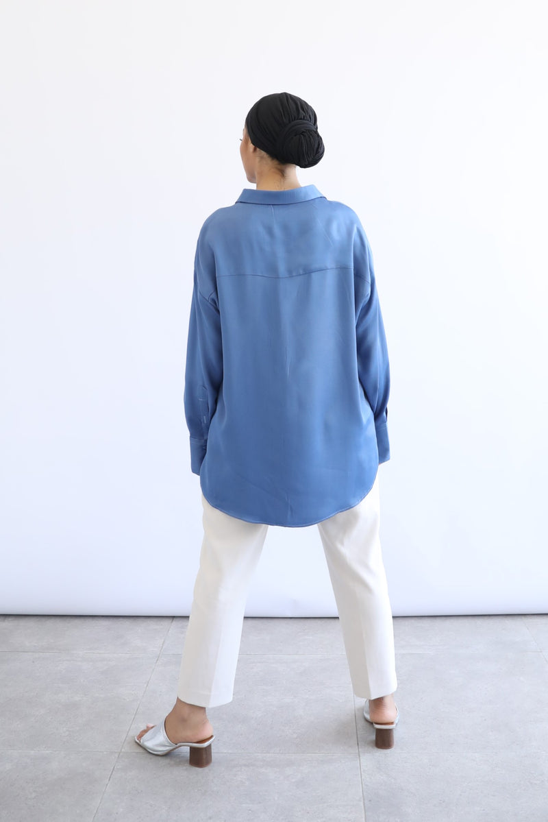 Flowy Shirt - Belize Blue