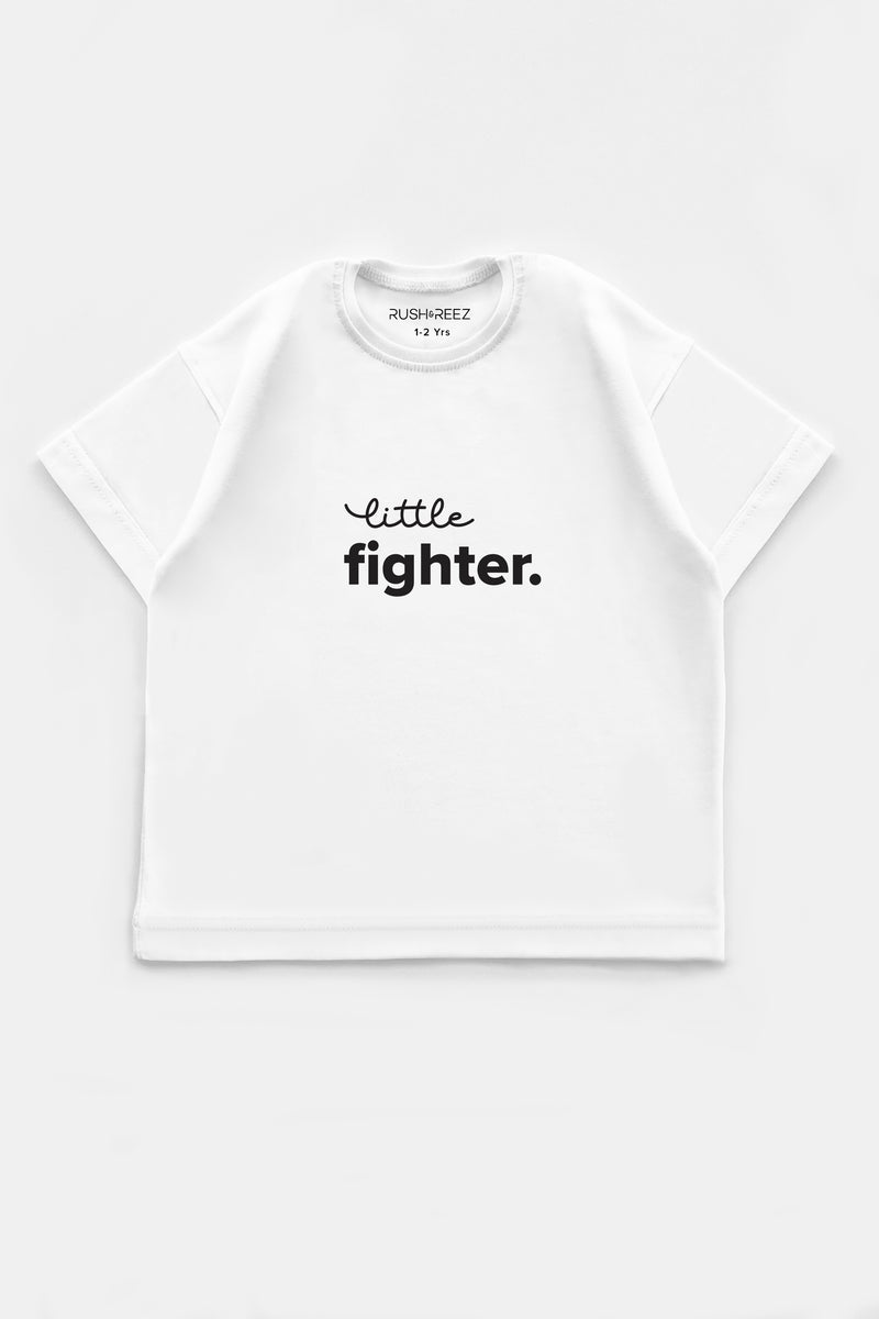 Little Fighter Tshirt - White & Black