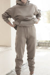Heavy Basic Sweatpants - Taupe
