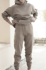 Heavy Basic Sweatpants - Taupe