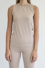 Second Skin Tank Top - Stone