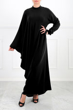 Black Ella Asymmetric Dress