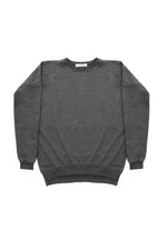Anya Slit Sweatshirt in Charcoal
